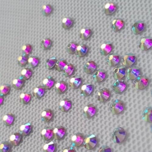 2018 trendy high quality hot fix crystal stone sizes pack with 1440 pcs each .rhinestone hot fix crystal free shipping