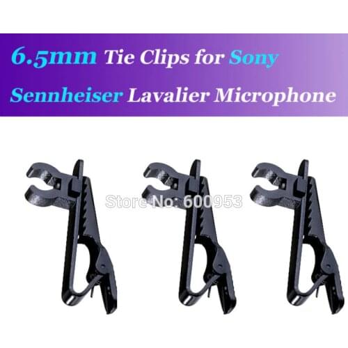 3Pcs 6.5mm Spare Replaceable Mic Clip for Sennheiser ME2 Sony V1 D11 Lavalier Lapel Microphones