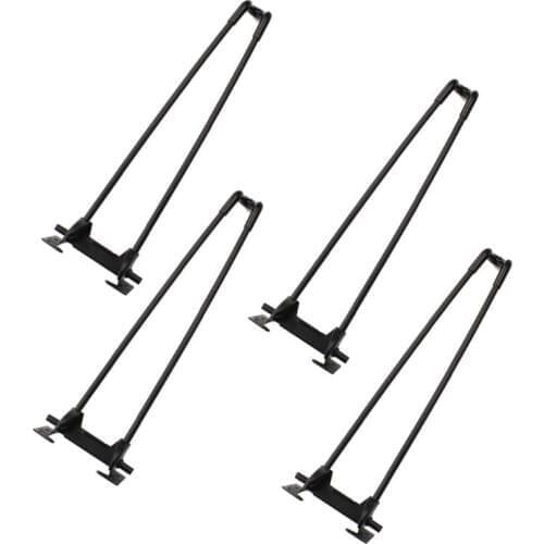4Pcs 14" Heavy Duty Hairpin Laptop Desk Foldable Legs Folding Coffee Table Legs