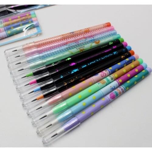 4 PCS/Set Colorful Non-sharpening Pencils Cute Cartoon Students Writing Pens School Stationery Pencil for Kids Office Supplies