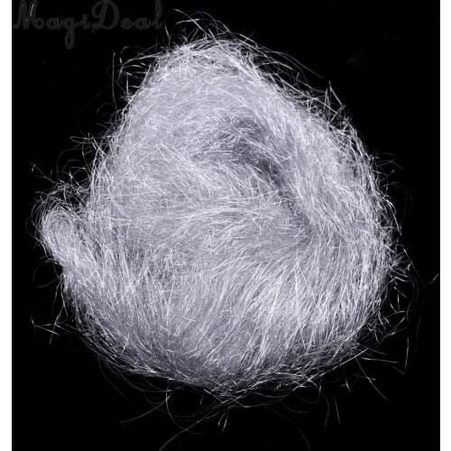 4pcs Ultra Fine Ice Dubbing Hareline Ice Dub Dispenser Fishing Thread Fly Tying Materials Silver