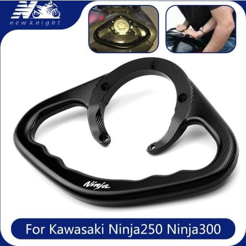 For Kawasaki Ninja250 Ninja300 Motorcycle CNC Aluminum Passenger Handgrips Hand Grip Tank Grab Bar Handles Armrest Accessories
