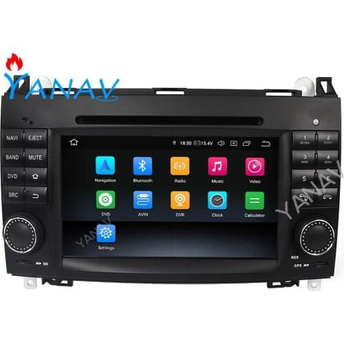 Car Radio audio 2 DIN Android Stereo Receiver for Benz A-class B-class W245 Sprinter 2004-2013 car GPS navigation video Player