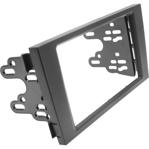 Double Din Car Radio Fascia for Audi A6 2002-2006 Stereo Facia Frame Panel Dash Mount Kit Adapter Refitting Plate Trim Bezel