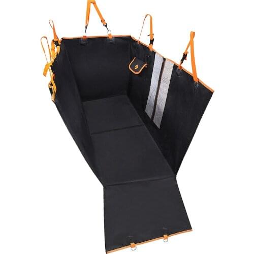 Premium Dog Car Rear Back Seat Cover Travel Pet Mat Hammock Nonslip Zip