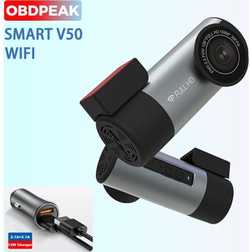 Car DVR Video Recorder WIFI APP & English Voice Control Smart Dash Cam 1080P HD Night Vision Dash Camera Recorder WiFi Dash Cam