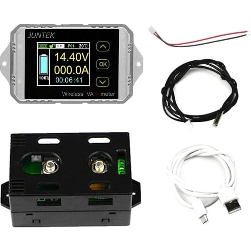 DC 400V 300A Wireless Bi-directional Voltmeter Ammeter Capacity Volt Power Meter Tester Tools