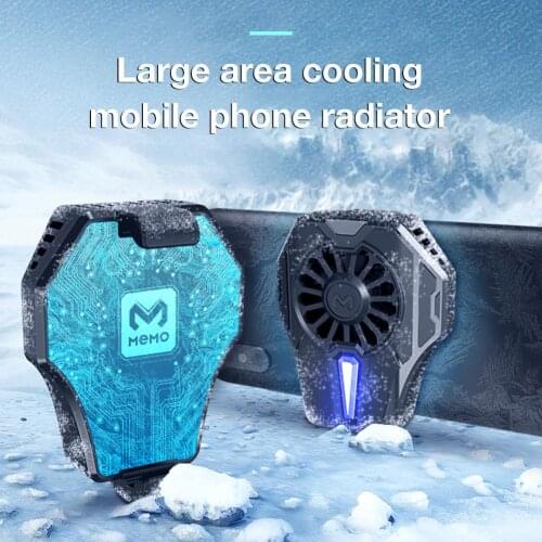 For MEMO Mobile Phone Radiator Gamepad Cold Wind Handle Fan DL01 For PUGB Phone Cooler Phone Cooling Fan Case For IPhone/Android