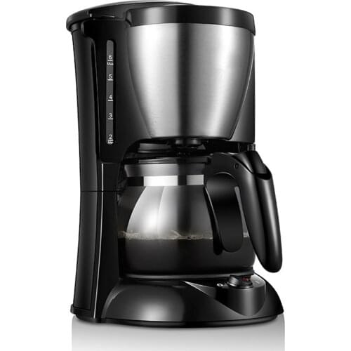 DMWD 220V 600W Automatic American Coffee Machine Drip Coffee Maker Flower Tea Maker With Borosilicate Glass Pot 4-6 Cup