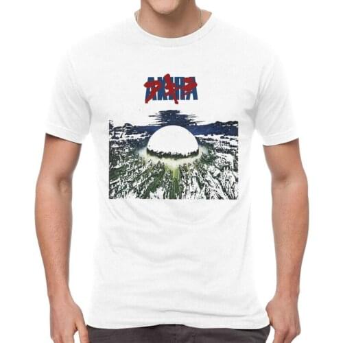 Akira T Shirt Men Short Sleeve Cotton T-shirts Neo Tokyo Tee Tops Fashion Tshirt Gift Idea