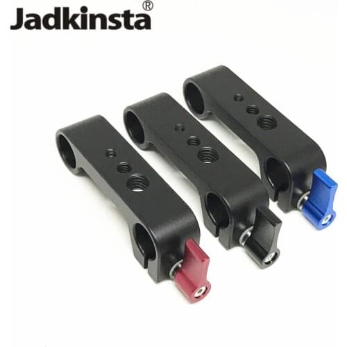 Jadkinsta 15mm Rod Rig Clamp with 1/4" 3/8" Mount For Video Camera DSLR Rig Clamp Support Camera Accessories