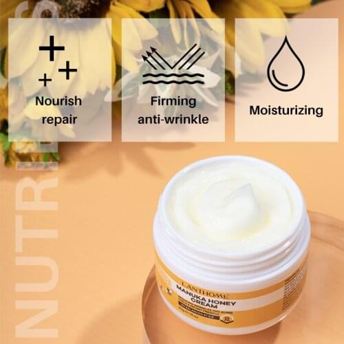 Lanthome Manuka Honey Cream Acne Acne Anti-wrinkle Anti-aging Reduces Crows Feet Moisturizes and Tightens The Skin 30g