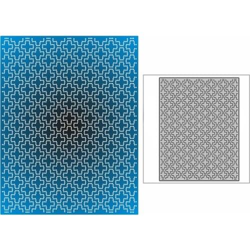 New Spotted Cross Plate Craft Embossing Mold 2021 Metal Cutting Dies for DIY Decorative Scrapbooking Album Card Making No Stamps