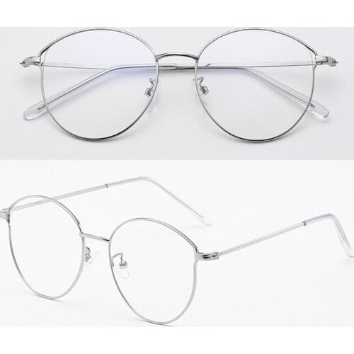 Vintage Men Women Ultralight Round Frame Custom Made Myopia Glasses -1 to -6 and Reading Glasses 1 to 4