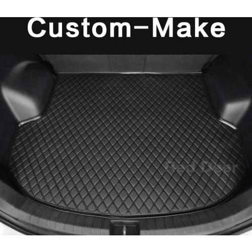 Custom fit car trunk mat for Hyundai Verna Accent Veloster Azera all weather high quality cargo boot carpet rug liner)