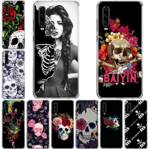 Luxury Grim Reaper Skull Skeleton Phone Case For Huawei P10 P20 P30 P40 Mate 30 20 10 Lite Pro P Smart Z Plus 2019 2018 Cover Co