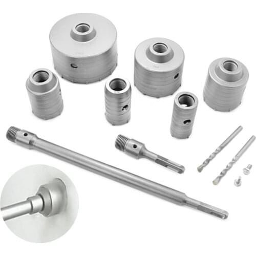 40/50mm sds plus concrete cement stone wall hole saw cutter Wall Air Conditioner pipe Hole opener electric hammer adapter tool
