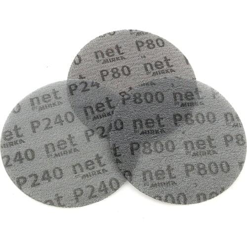 10 pieces High Quality 6" Auto Repair Net Sandpaper Disc Hook & Loop Emery Screen Mesh