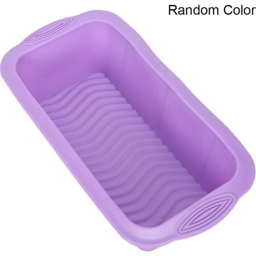 Silicone Cake Mold Round Shape Rectangular Silicone Bread Pan Toast Bread Mold Cake Tray Mould Non-stick Baking Tools