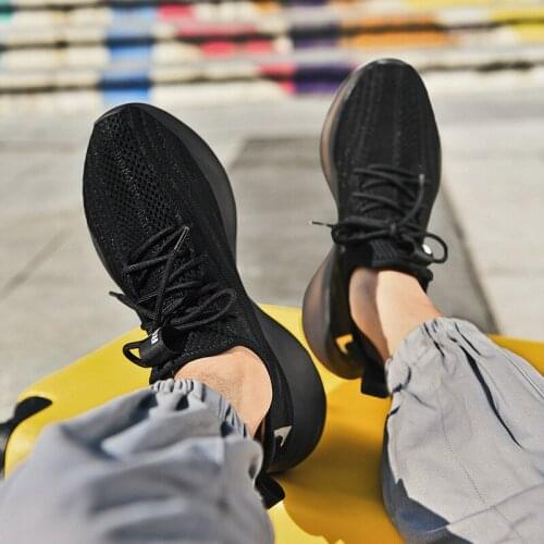 Sports work slip 2020 zapatillas zapatos comfortable fashion sport blade Breathable black on mesh breathabl Light hombre casual