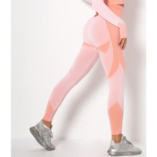 Sports Leggings Women Fitness Seamless High Waist Push Up Sweatpant Training Breathable Slim Fit Yoga Pants Tight Gym Legging