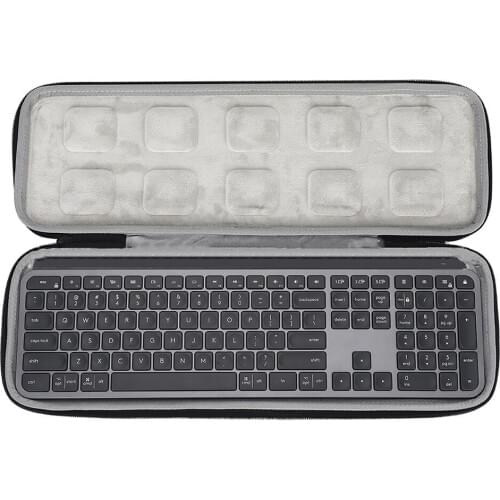 Keyboard Storage Bag EVA Hard Case for Logitech MX Keys Advanced Wireless Illuminated Keyboard Accessories