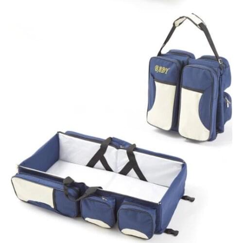 Fashion Mummy Diaper Bag Maternity Nappy Bag Portable crib travel bed Large Capacity Diaper Bag Travel Backpack Nursing Bag