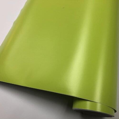 Lime green Matte Vinyl Film Self Adhesive Car Sticker DIY Styling Vehicle Matt Motorbike Scooter Film Wrapping Air Free Bubble