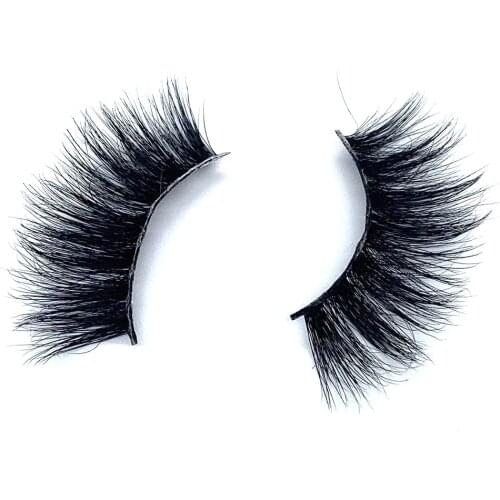 1 Pair 25mm Mink Lashes Dramtic 6D 100% Handmade False Eyelashes Wispies Fluffy Full Strips Eyelashes Long Resuable Makeup 6D05