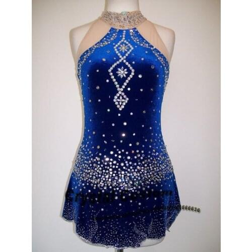 2016 Girls Figure Skating Dresses Fashion New Brand Vogue Figure Skating Competition Dress Customized DR3129