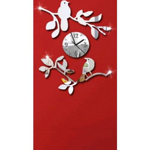 2019 new 3d wall clock quartz watch horloge reloj de pared duvar saati acrylic living room modern wall stickers