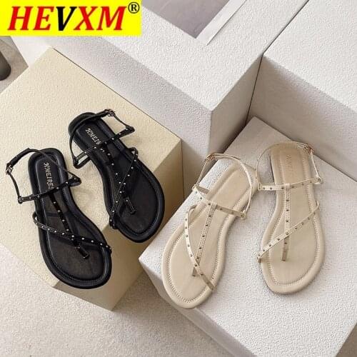 2021 Fashion Women Sandals Summer Rivet Non-slip Sandals Upstream Lady Shoes Beach Zapatillas Mujer
