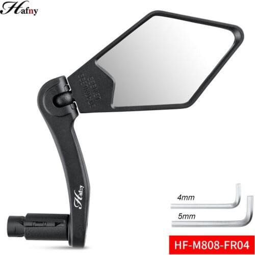 Hafny Bicycle Mirror Cycling Handlebar Back Eye Blind Spot Mirror Flexible Safety Rearview MTB Road Bike Rear View Mirror