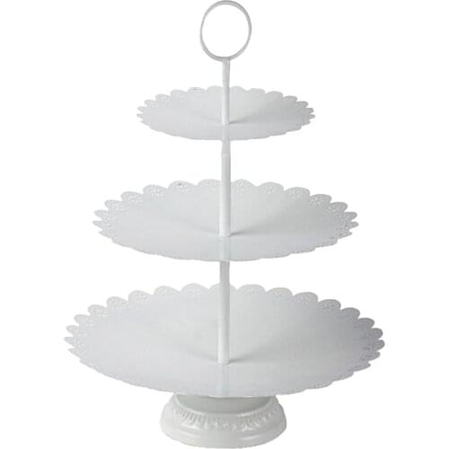 3 & 2 Tier Stacked Cake Stand Afternoon Tea Wedding Plates Fruit Cake Food Display Stand Party Tableware