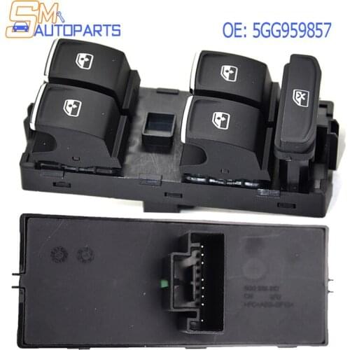 5GG959857 Driver Side Window Master Control Switch For VW Golf MK7 Arteon Passat Tiguan 2015 2016 2017 5GG 959 857