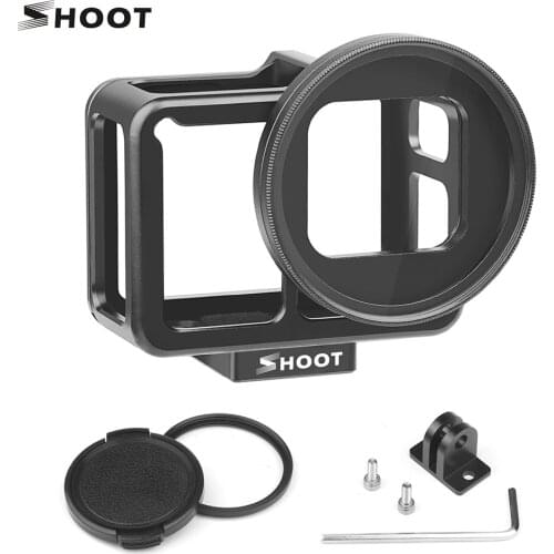 SHOOT Aluminum Protective Camera Case Action Camera Cage Mount for GoPro Hero 7 Black/Hero 6/Hero 5 Action Camera