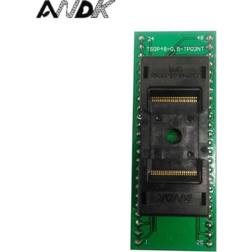 ANDK High Quality Long TSOP48-0.5 Open Top Structure Burn in Socket IC Test Socket Flash Test Socket Adapter tnm5000 programmer