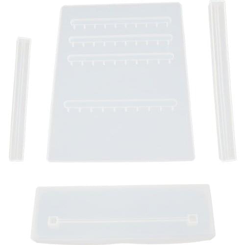 DIY Assembly Earrings Holder Silicone Necklace Display Rack 40Holes, Gifts for girls, moms