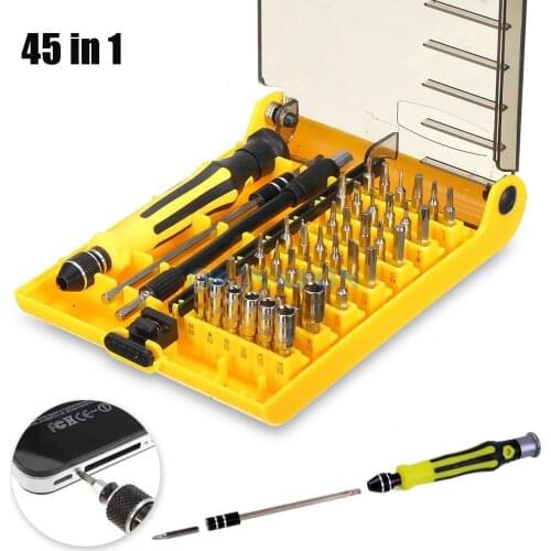 DHL 50Set 45 IN 1 PRECISION SCREWDRIVER TOOL SET PHONE LAPTOP PC REPAIR TORX SCREW DRIVER