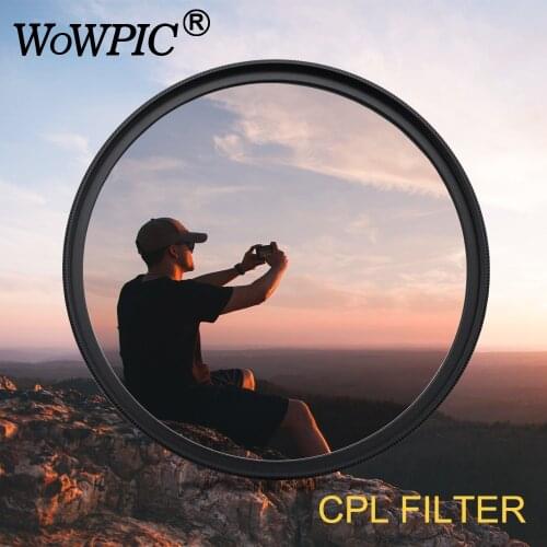 Polarisatie Filter WOWPIC CPL Filter 49 52mm 55 58mm 62 67 72 77mm 82mm Lens Filtre Photo for Canon Nikon Sony Penter DSLR Cam