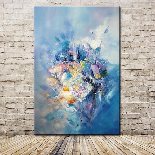 Mintura Paintings Hand Painted Abstract Oil Painting on Canvas Modern Wall Art Picture For Living Room Home Decoration No Framed