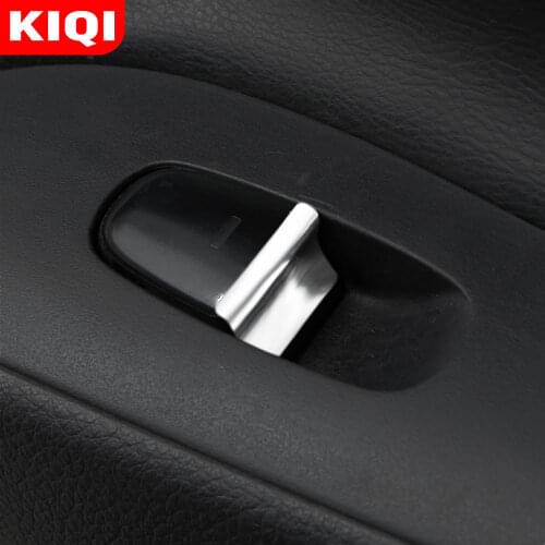 KIQI 7Pcs/Set ABS Chrome Car Door Window Switch Lift Button Cover Trim for Nissan Teana J32 J33 Altima 2013 - 2020 Accessories