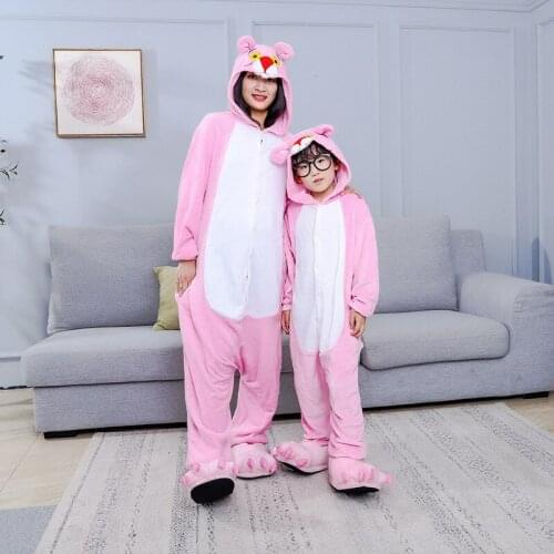 Unicorn Onesies Unisex Winter Cute Panda Totoro Panther Onesies Women Nightwear Anime Costumes Adults Flannel Sleepwear Pajamas