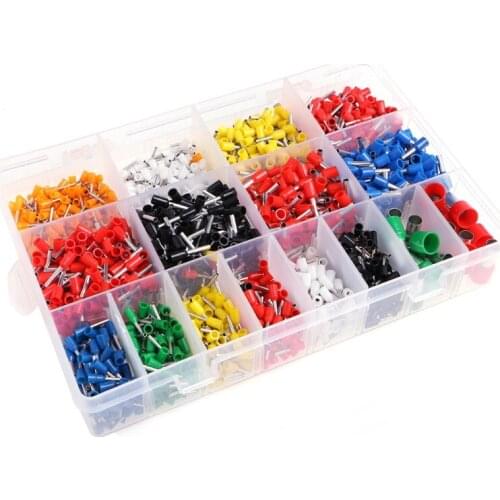 2120 Pcs Insulated Cord Pin End Terminal Bootlace Ferrules Kit Set Wire Copper G8TB