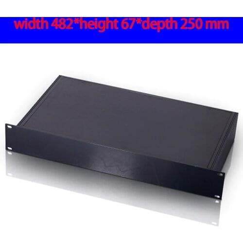 KYYSLB 482*67*250mm Assembled Instrument Aluminum Amplifier Chassis Power and Electrical Communication Equipment Chassis