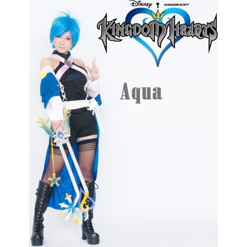 Can be tailored Anime Kingdom Hearts: Birth by Sleep Cosplay Man Woman Halloween Cos Aqua Cosplay Costume S-3XL