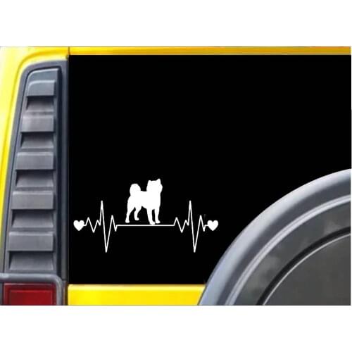 Shiba Inu Lifeline K267 8 Inch dog heartbeat sticker decal window Sticker