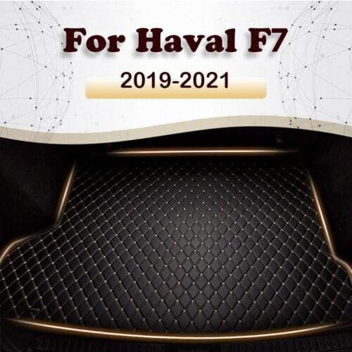 Car trunk mat for Haval F7 2019 2020 2021 Cargo Liner Carpet Interior Parts Accessories Cover