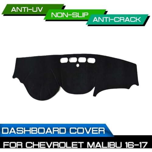 Car Dashboard Mat for Chevrolet Malibu 2016 2017 Anti-dirty Non-slip Dash Cover Mat UV Protection Shade