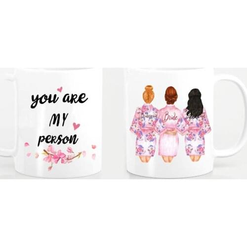 Customized Mug cup Wedding propoal bride to be party gift best friend birthday gifts for girlfriend boyfriend couple valentines